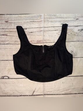 Black Women's Cropped Top corset